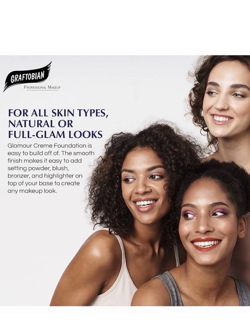 Graftobian HD Glamour Crème Foundation 1/2oz, Vixen Makeup Full Coverage - Picture 8 of 11